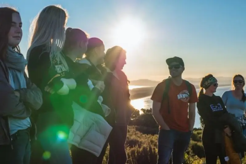 Wild Kiwi guests hiking