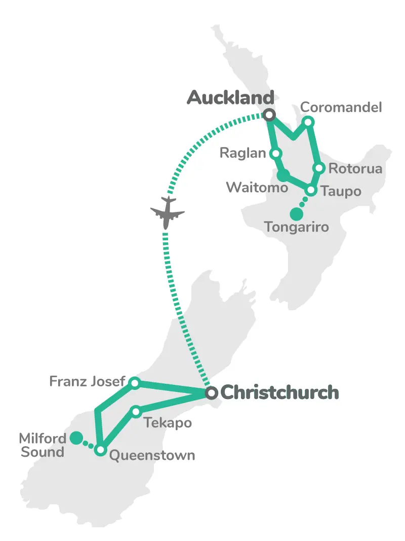 NZ Explorer route map