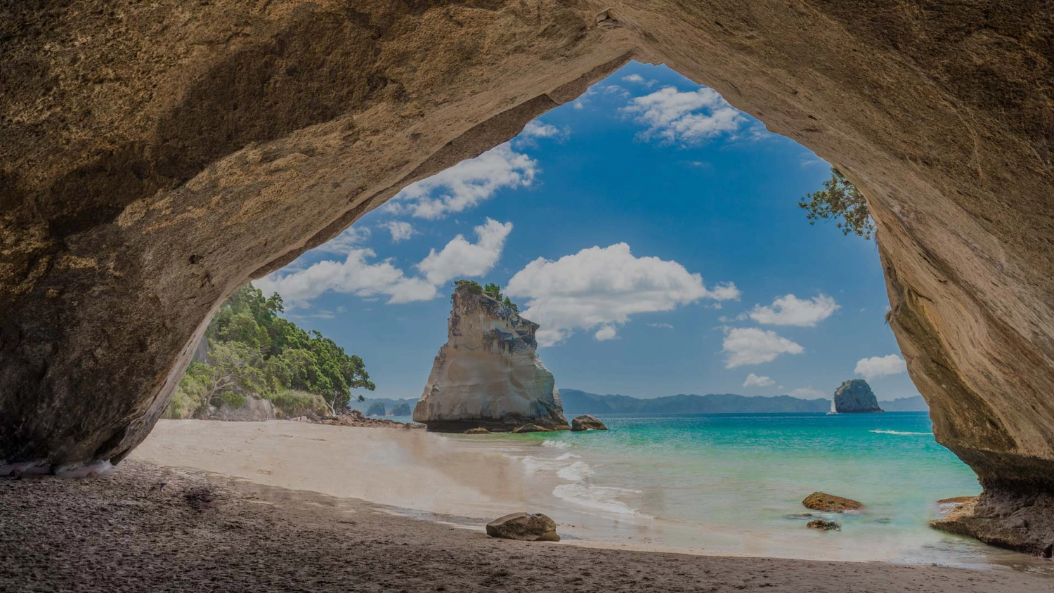 Cathedral Cove in New Zealand
