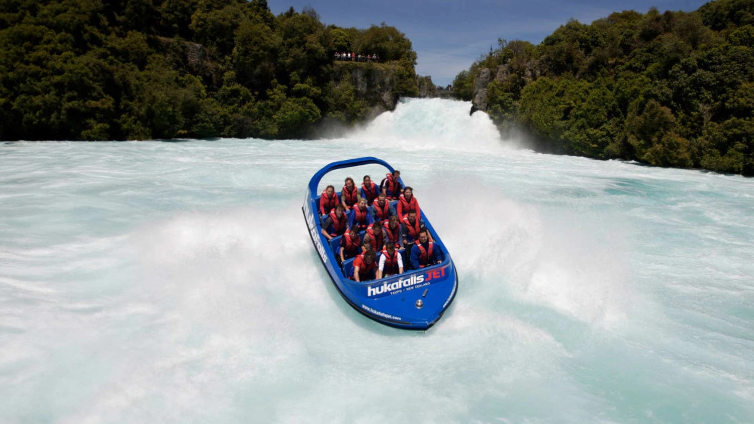 Huka Falls Jet in some rapids