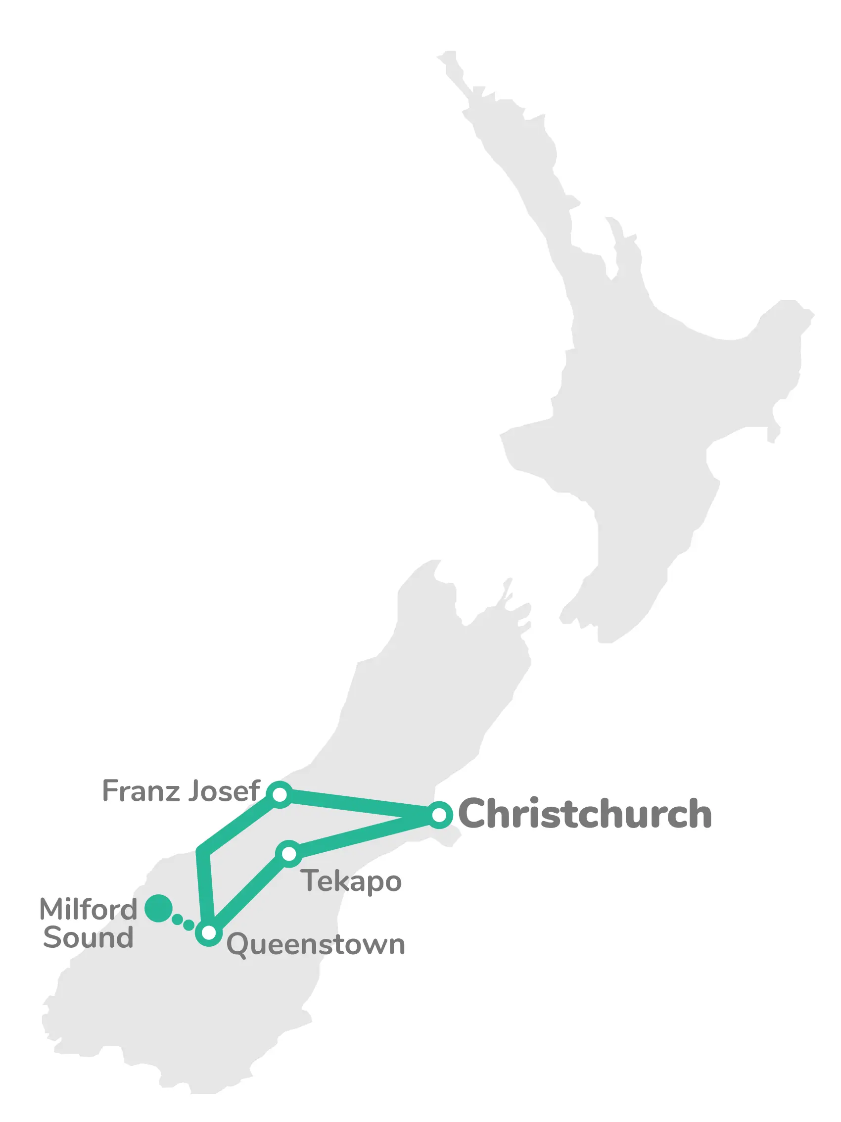 Southern Voyager route map