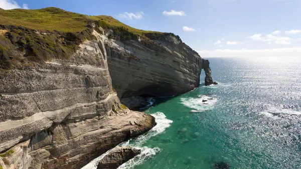 The cliffs of Farewell Spit