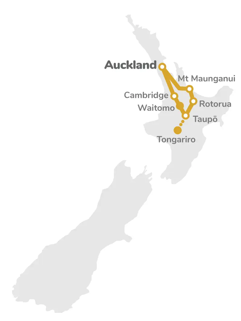 North Island Escape route map