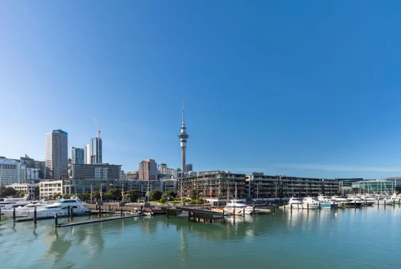 View of Auckland City from the waterfront