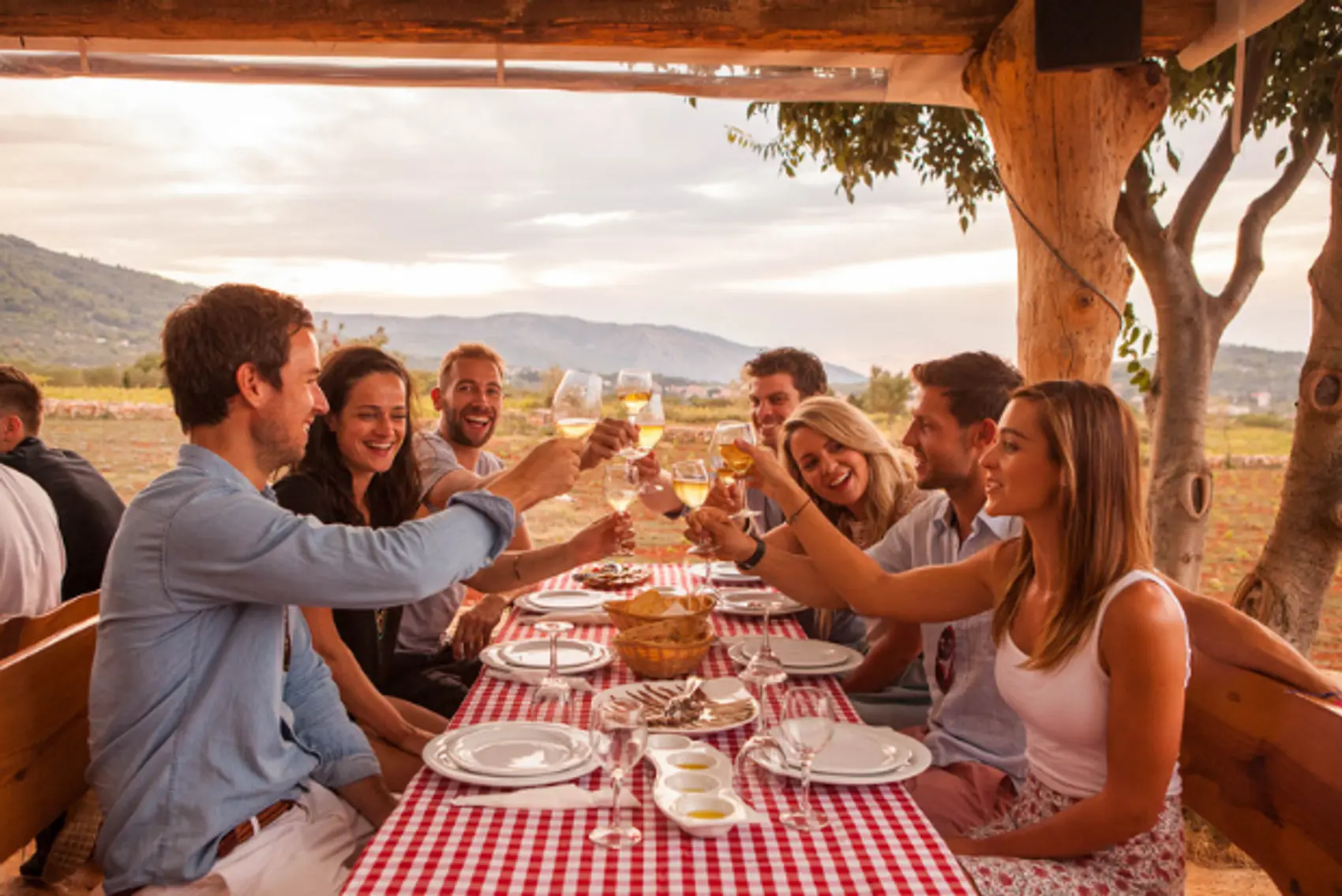 Wild Kiwi Guests Enjoying a Wine