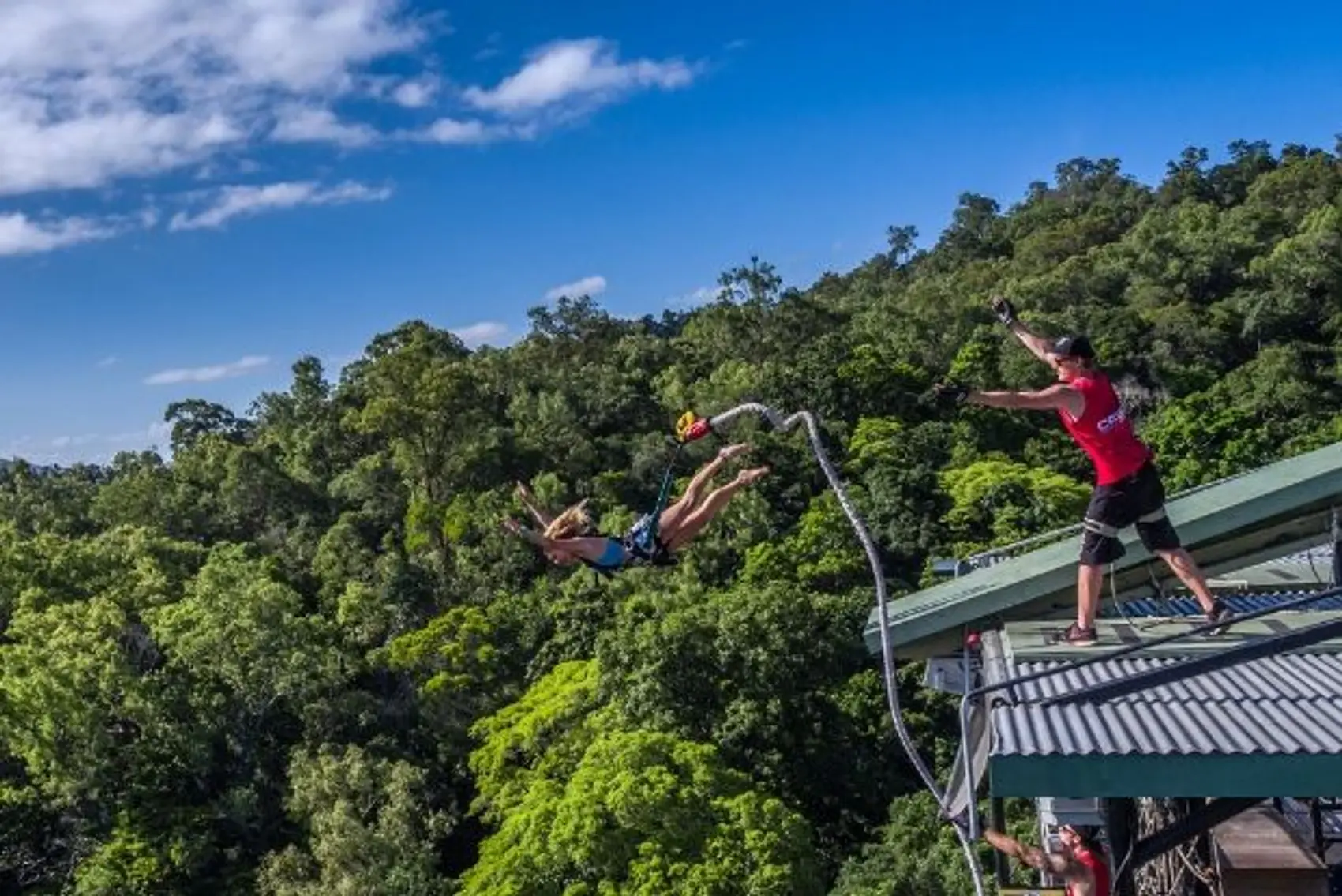 Wild Kiwi guest bungy jumping in Queenstown