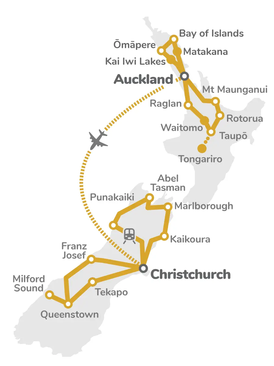 New Zealand Showcase Map