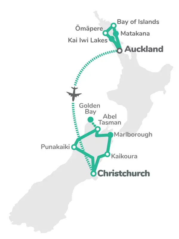Cape to Tasman Voyager Map