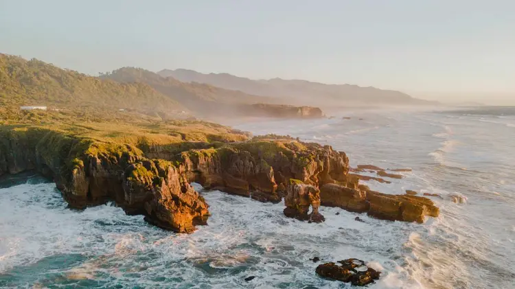 The Pancake Rocks in Punakaiki