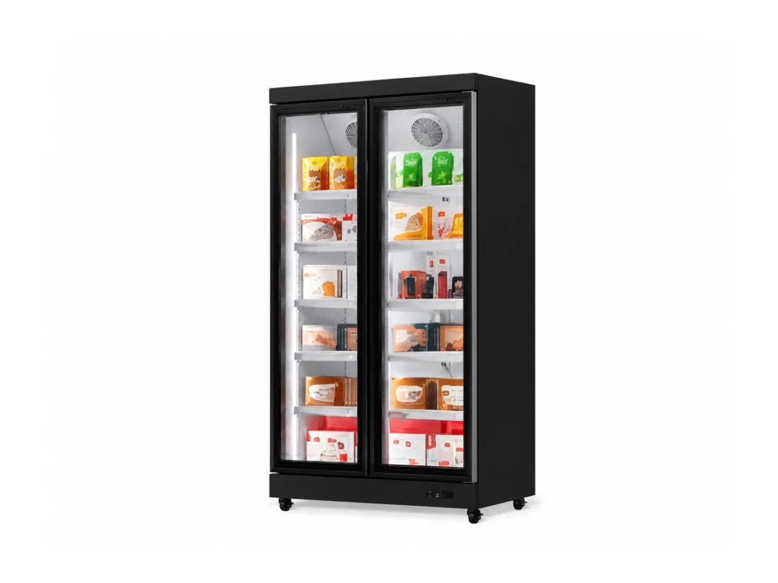 XFE1260PJS rear-mounted display freezer for commercial refrigeration buyers