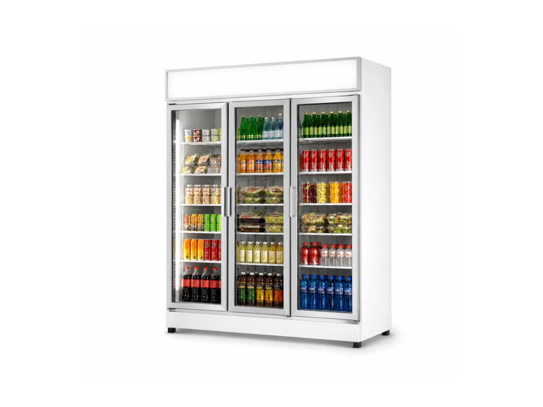 XF1860SG top-mounted glass-door commercial display refrigerator