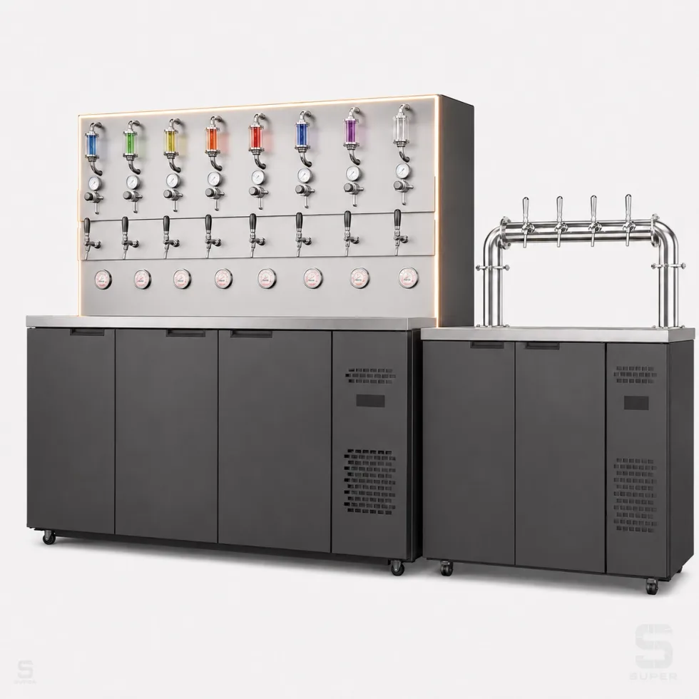 Craft beer equipment and beer wall solution for bar projects