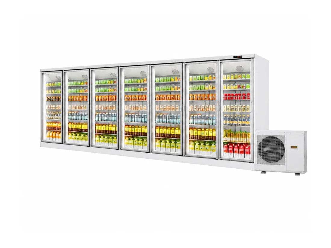 XFE-OTHER custom remote condensing display refrigerator for commercial refrigeration buyers