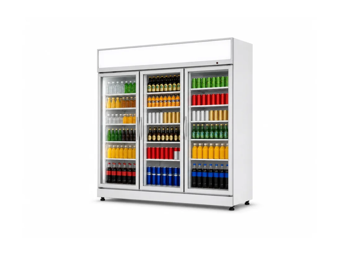 XF1680SG top-mounted glass-door commercial display refrigerator
