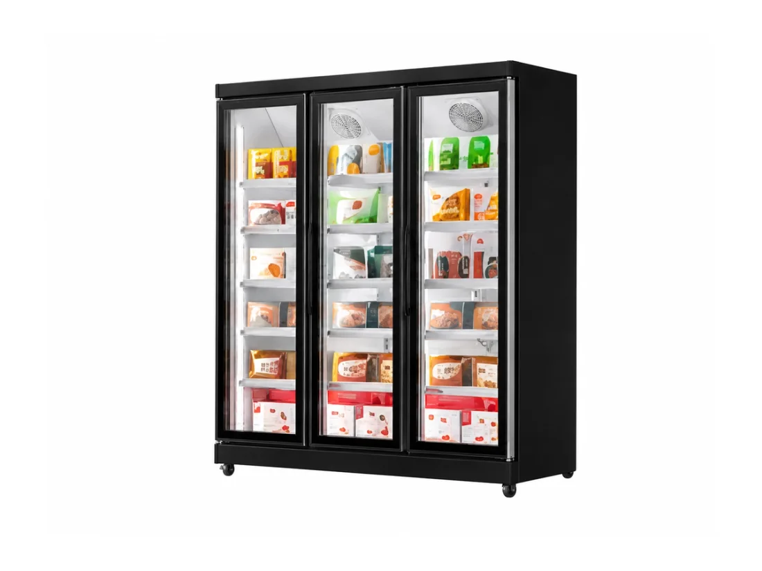 XFE2460PJS rear-mounted display freezer for commercial refrigeration buyers