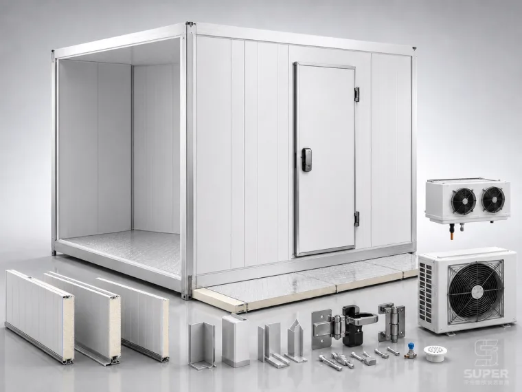 Cold room panels and accessories for commercial refrigerated storage