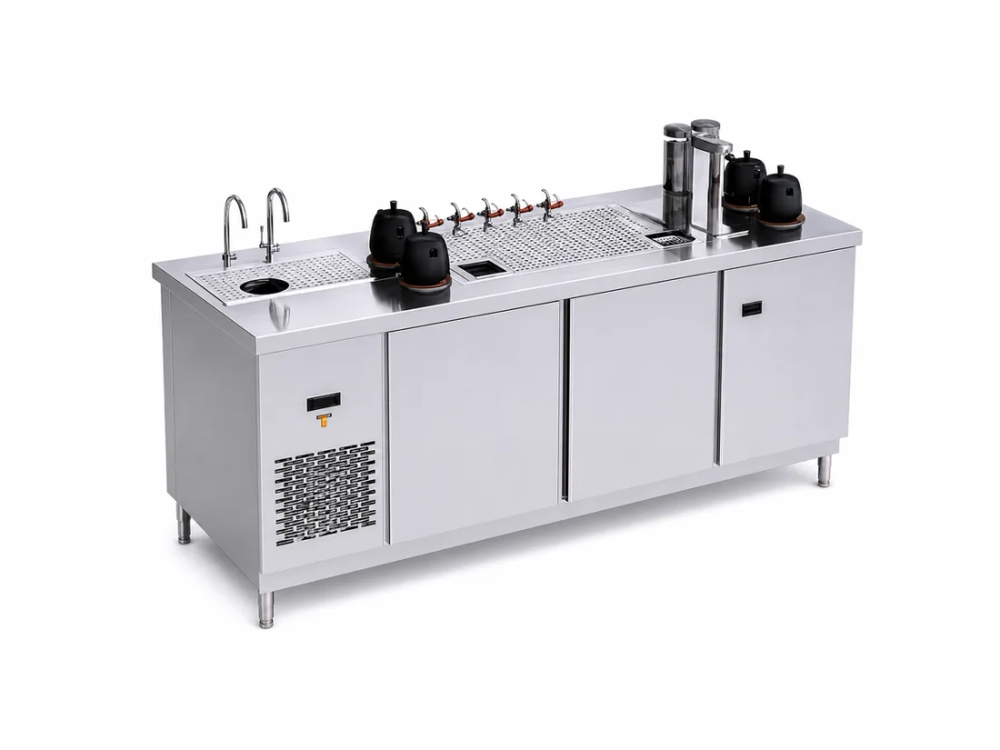NF Neo-Chinese Front Bar stainless steel commercial workstation
