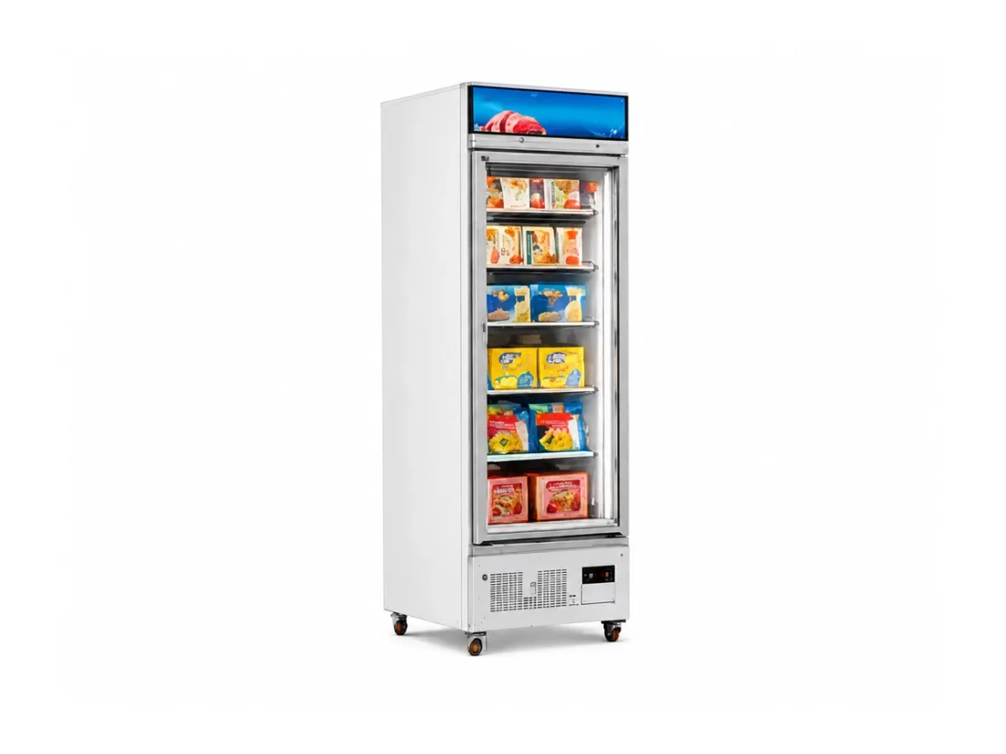 XFE-29LDM light-box display freezer for commercial refrigeration buyers