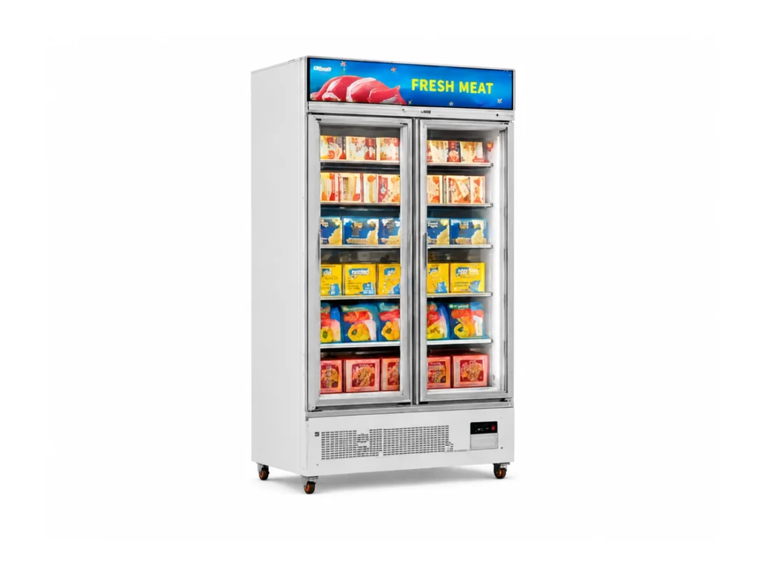 XFE-54LDM light-box display freezer for commercial refrigeration buyers