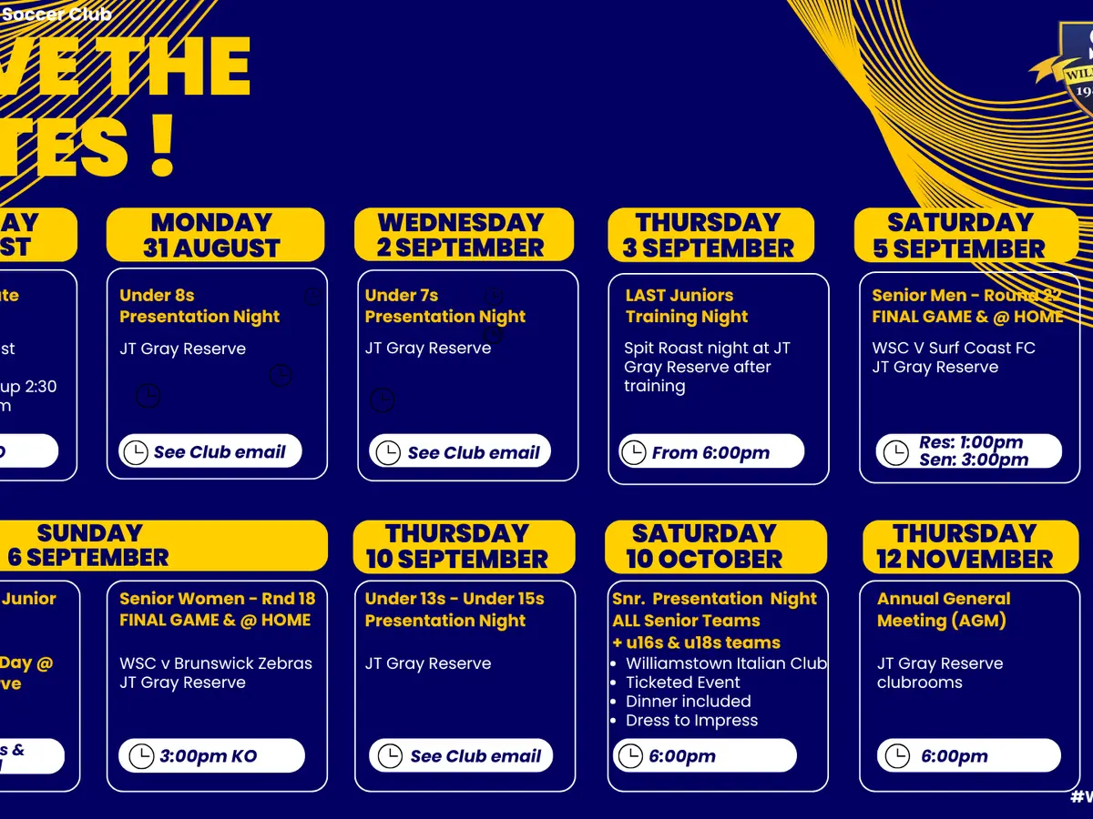 Mark Your Calendars: WSC’s Final Events of 2026!