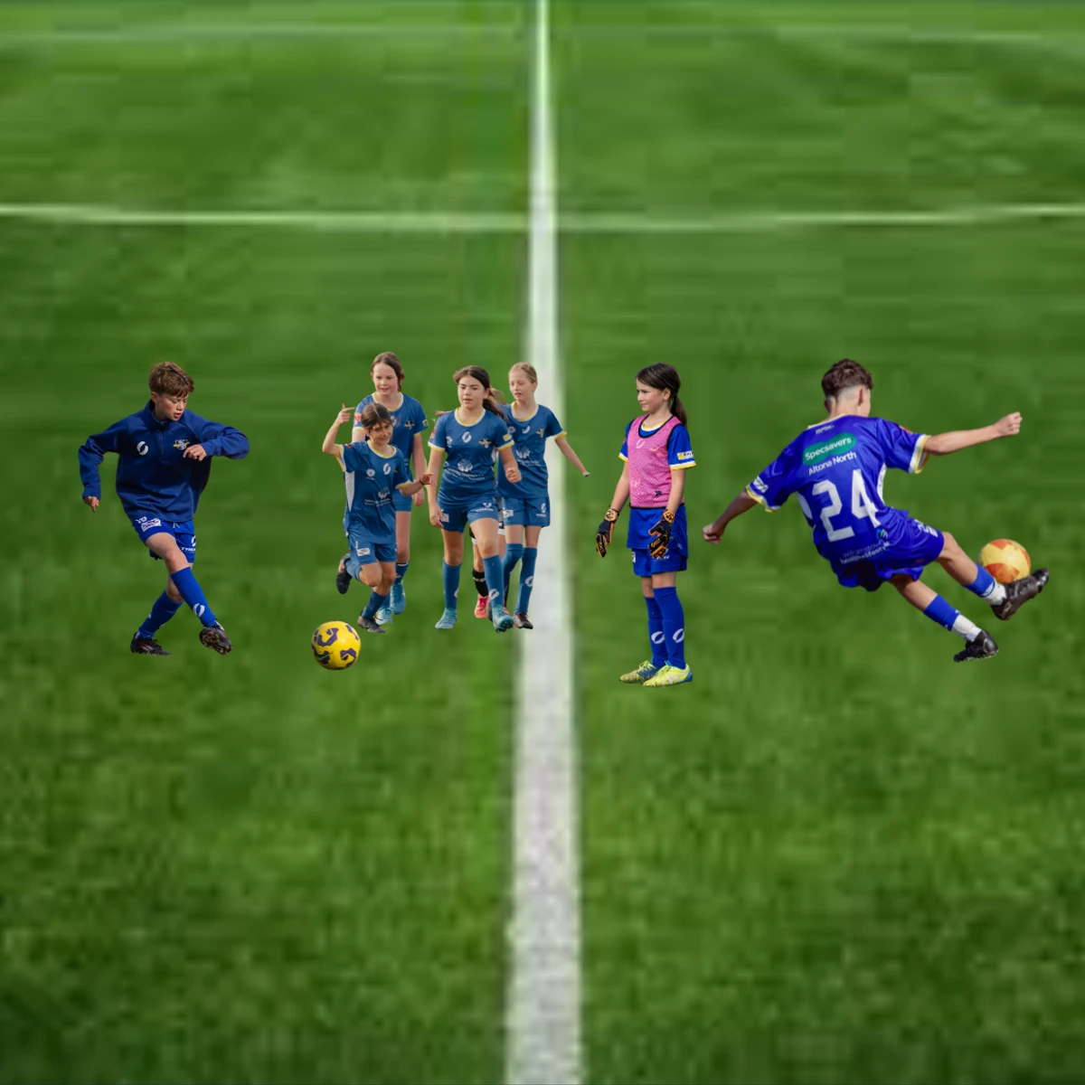 photo of soccer players