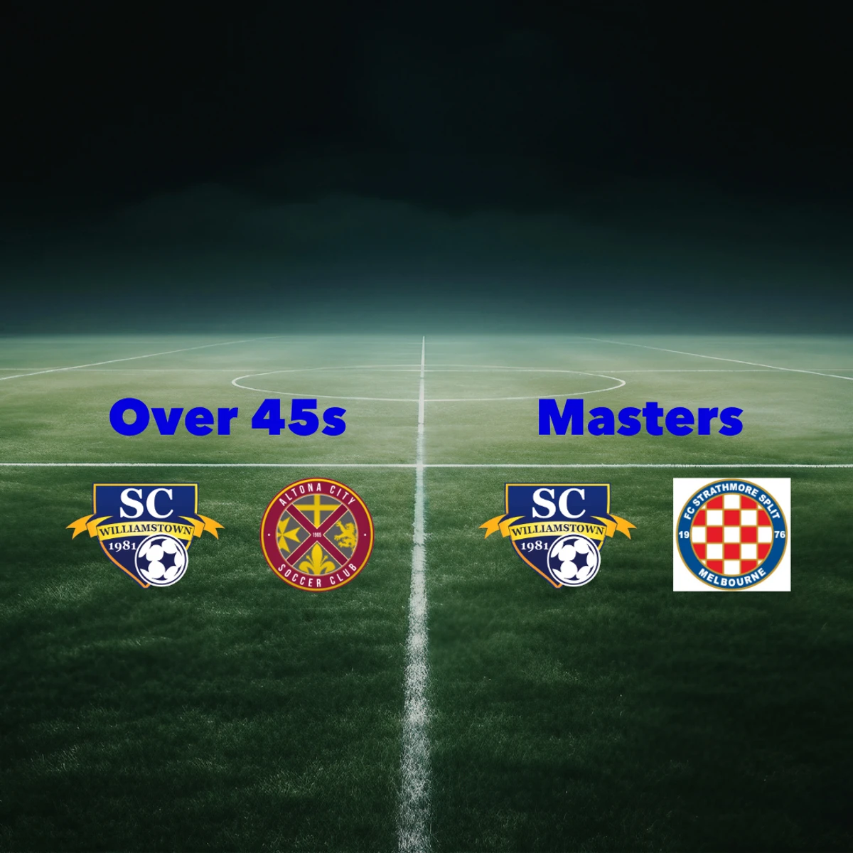 Masters and Over 45s Poster