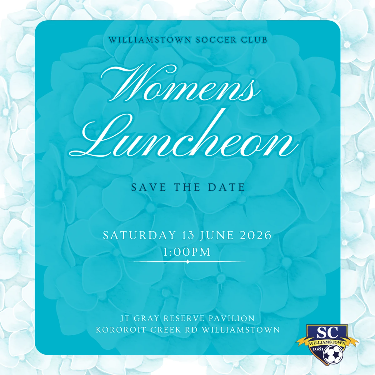 WSC Women's Luncheon 2026 - Save the Date