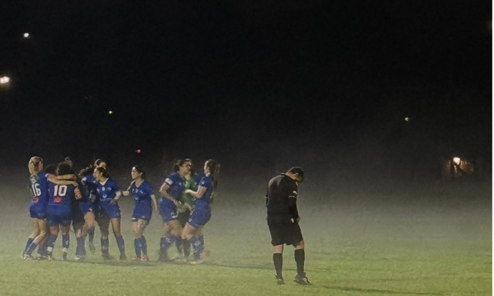photo of senior women post game