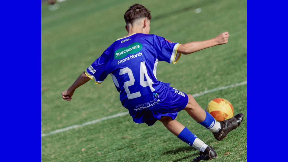 POSTER OF WILLIAMSTOWN SOCCER CLUB PLAYER