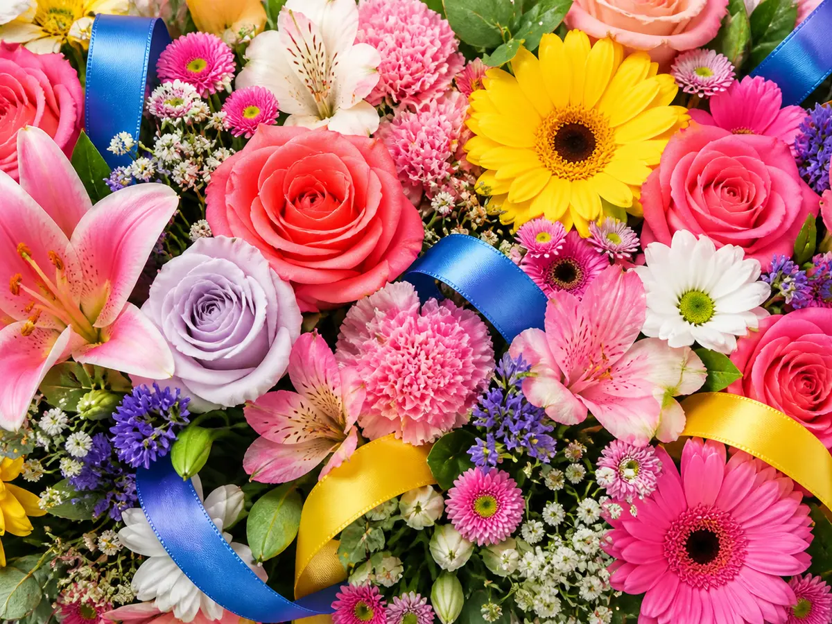 photo of colourful assorted flowers