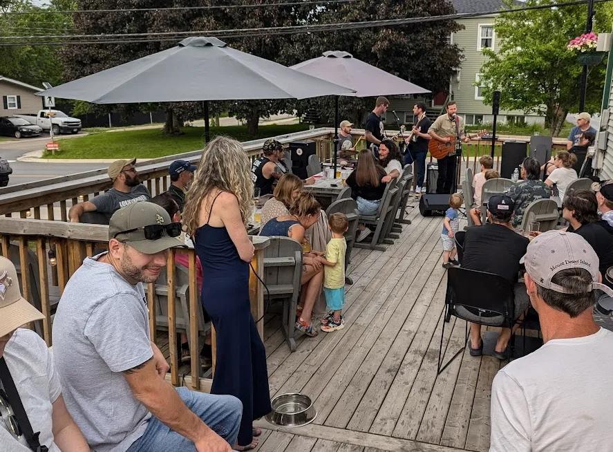 Live music on the Gridiron deck
