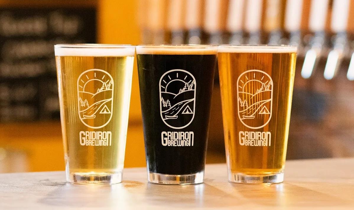 Three beers at the bar