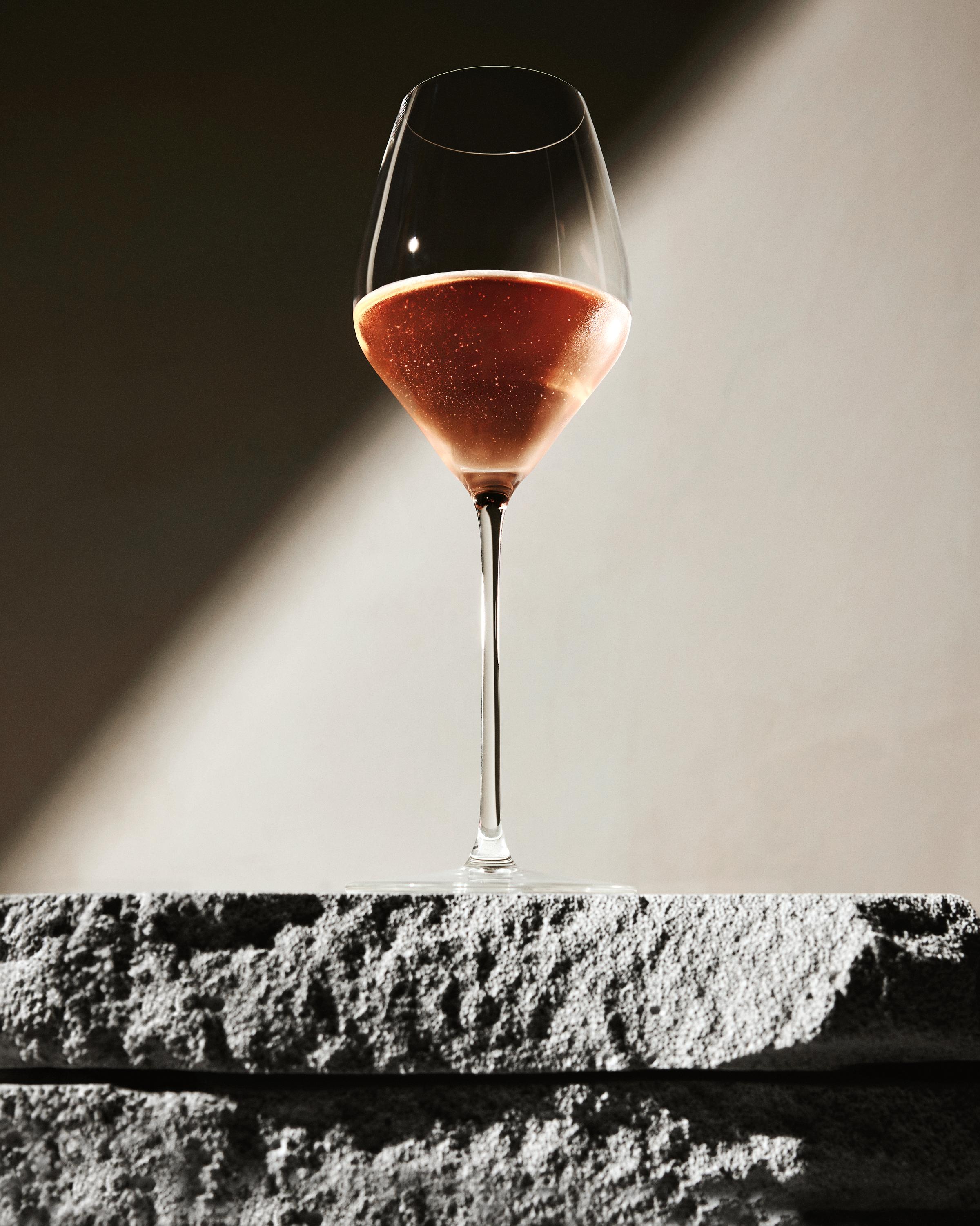 Glass of rosé