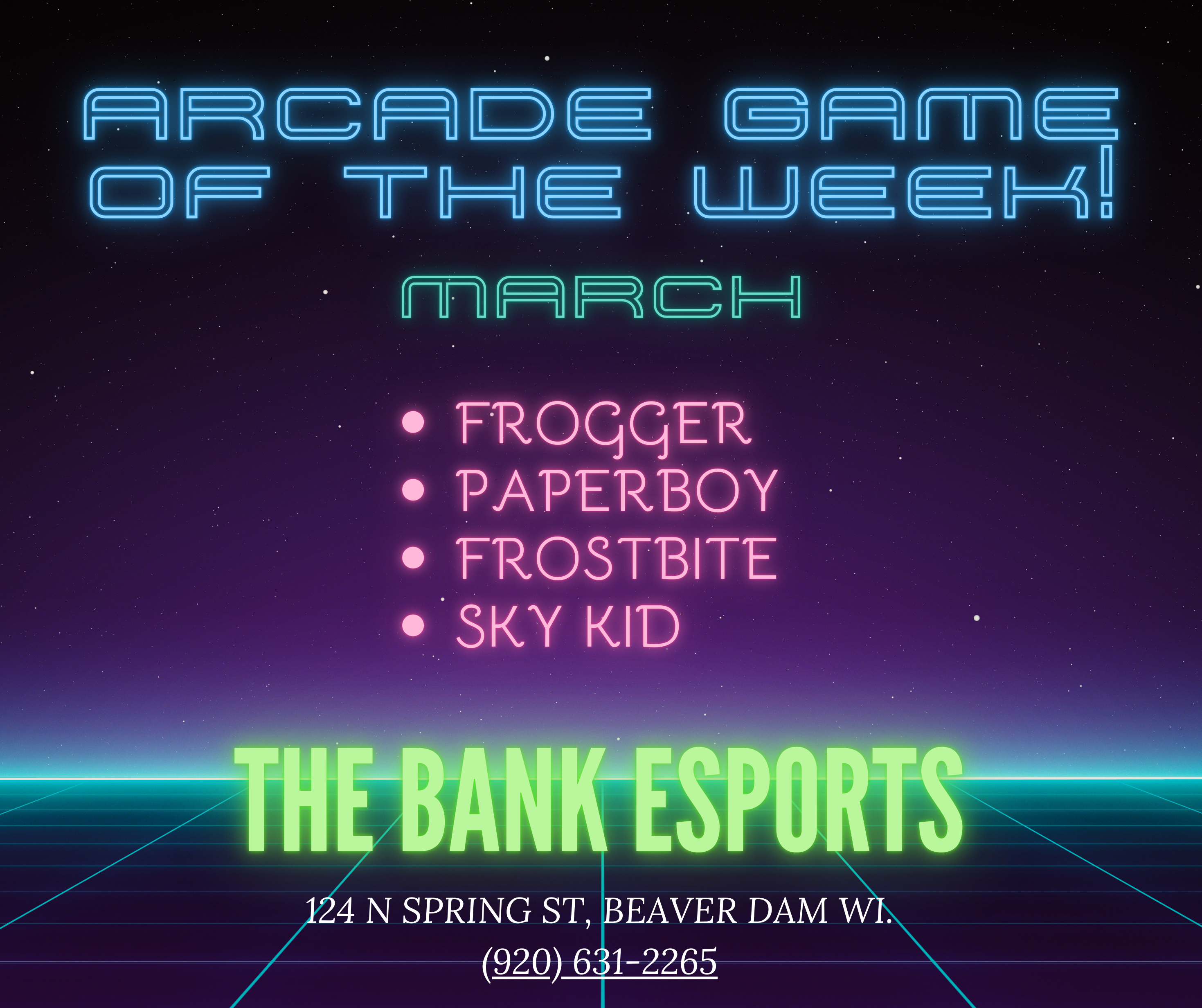 Arcade game of the week!