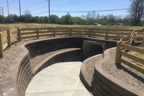 retaining wall tunnel