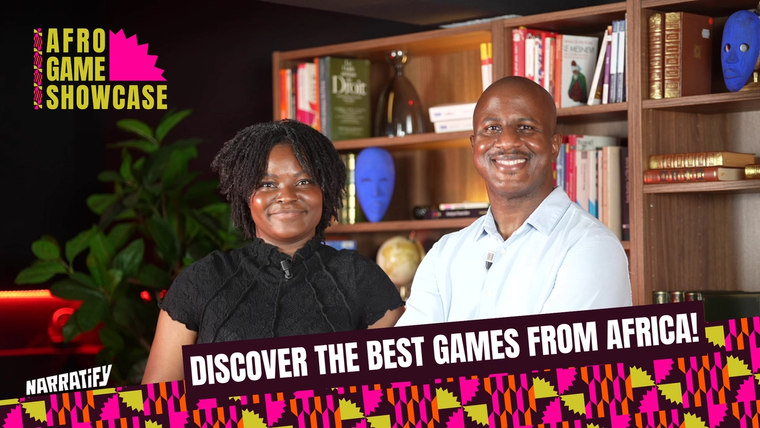 Jennifer Lufau and Mickaël Newton, co-founders of Narratify, hosting the first Afro Game Showcase. Discover the best games from Africa!