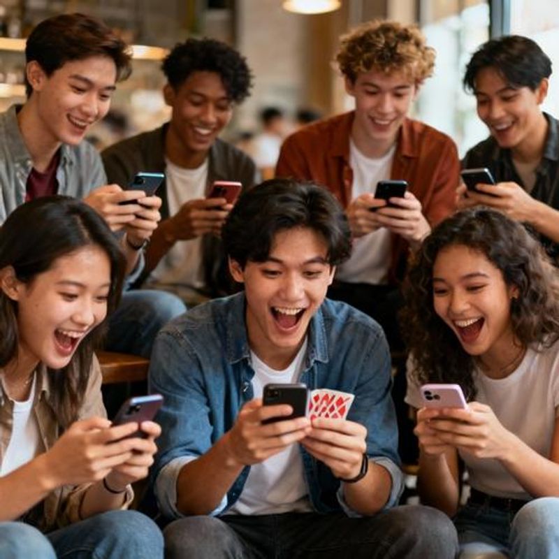 Diverse group of people using dating apps successfully