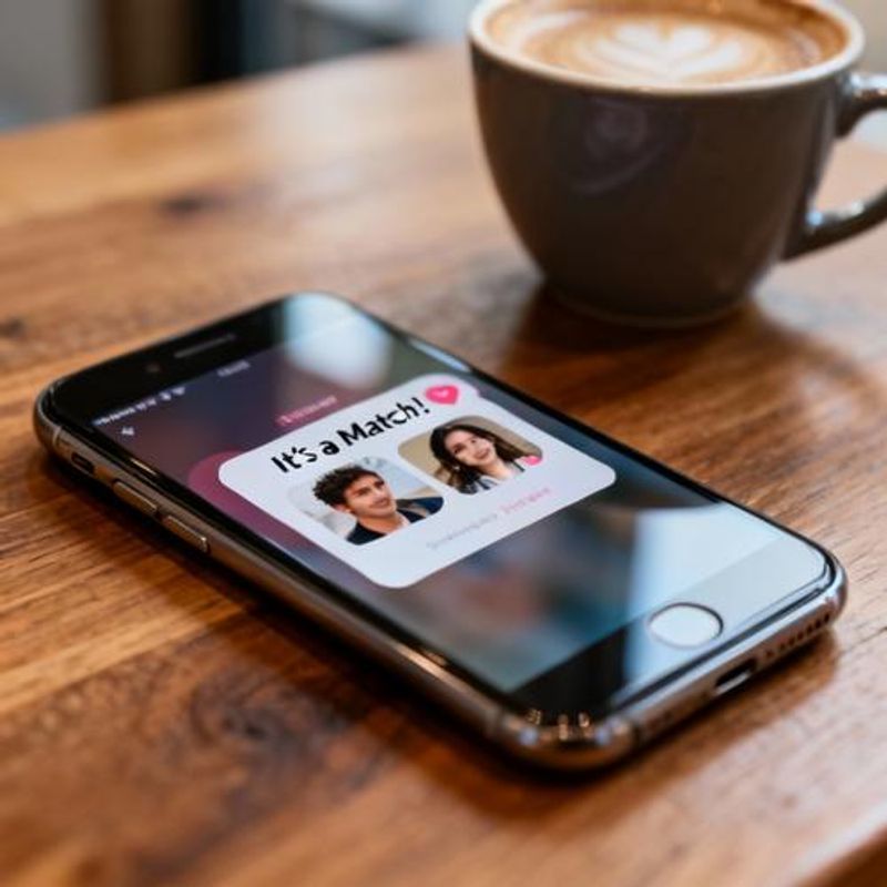 Dating app notification showing successful mutual match between two users