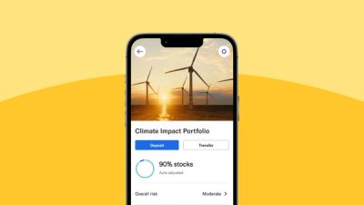 Betterment Climate Impact Portfolio mobile