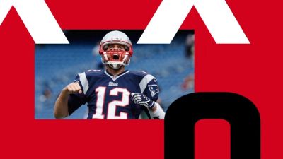 NFL Network graphics with photo of New England Patriots Tom Brady