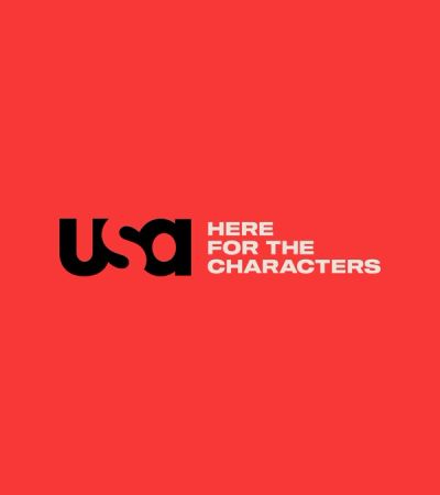 USA logo and tagline Here for the characters