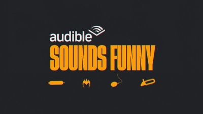 Audible Comedy tagline Audible Sounds Funny