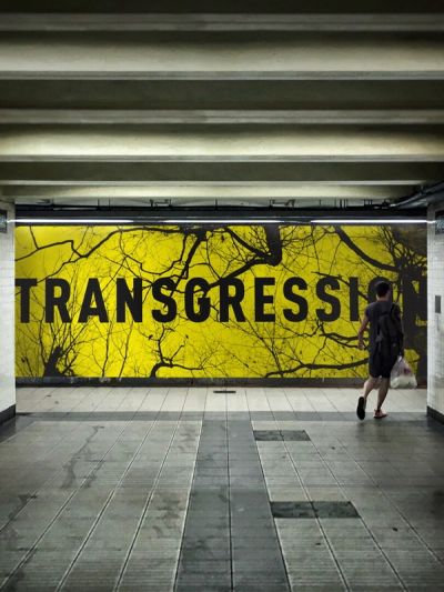 Oxygen launch campaign subway advertisement text transgression