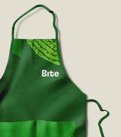 Bite green apron