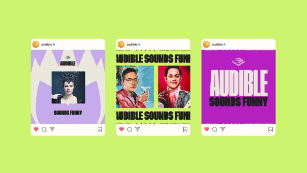 Audible Comedy campaign 3 Instagram posts