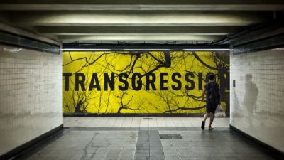 Oxygen launch campaign subway advertisement text transgression