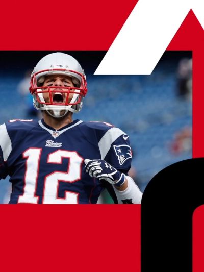 NFL Network graphics with photo of New England Patriots Tom Brady