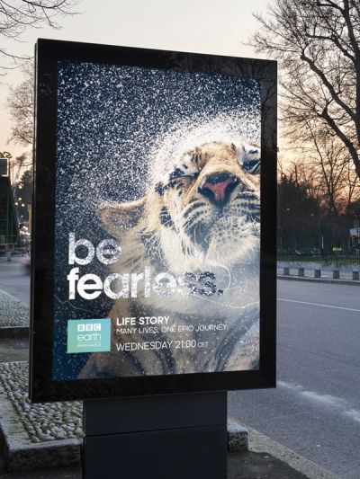 BBC Earth campaign advertisement Be Fearless