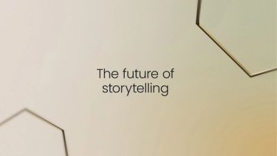 Onyx Collective title card with text that says "The future of storytelling"