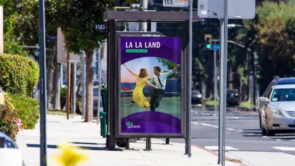 HerSphere by Lionsgate bus shelter ad La La Land